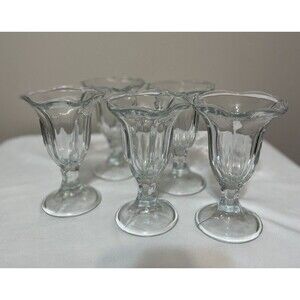 Vintage Ice Cream Sundae Glasses - 5 total